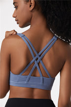 2019 Cross-Back High Neck Sports Bra & Yoga Tank Top