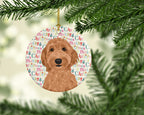 Doodle Liver #3 Christmas Ceramic Ornament