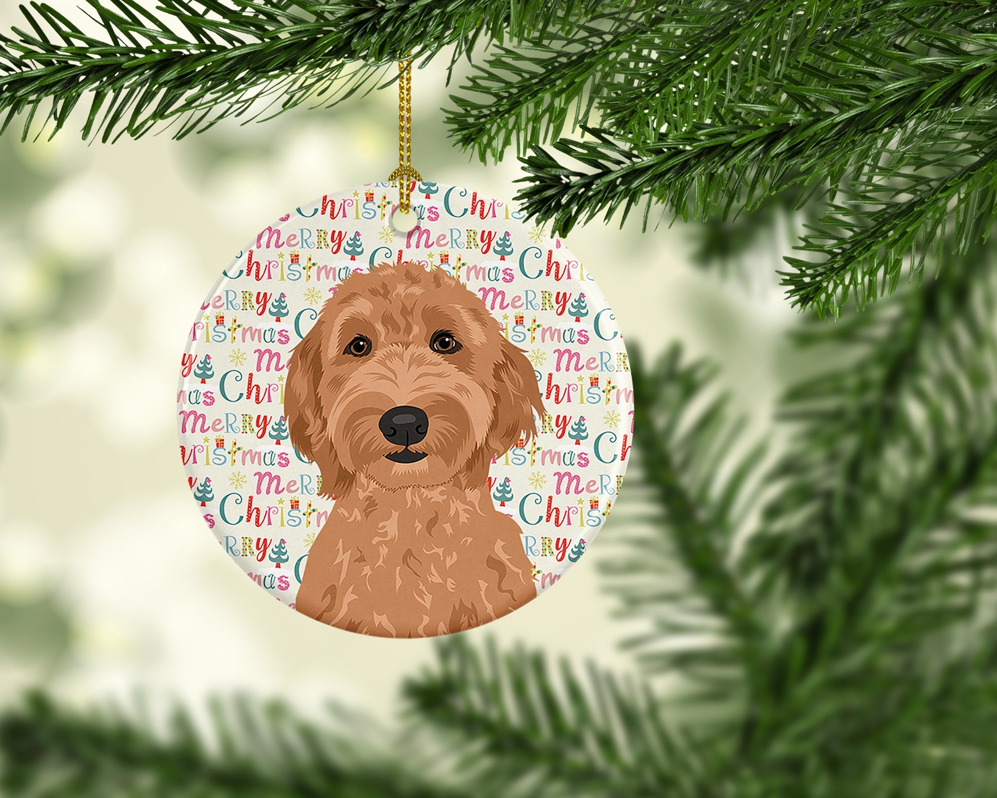 Doodle Liver #3 Christmas Ceramic Ornament
