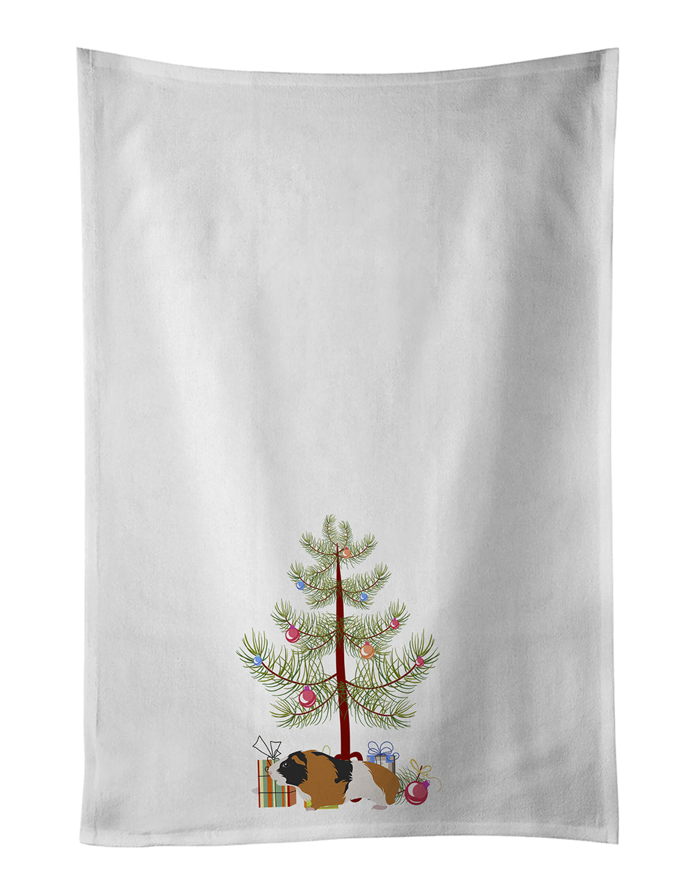 Rex Guinea Pig Merry Christmas Kitchen Towel Set of 2