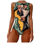 2022 Women's Irregular Print Anime Bikini Swimsuit