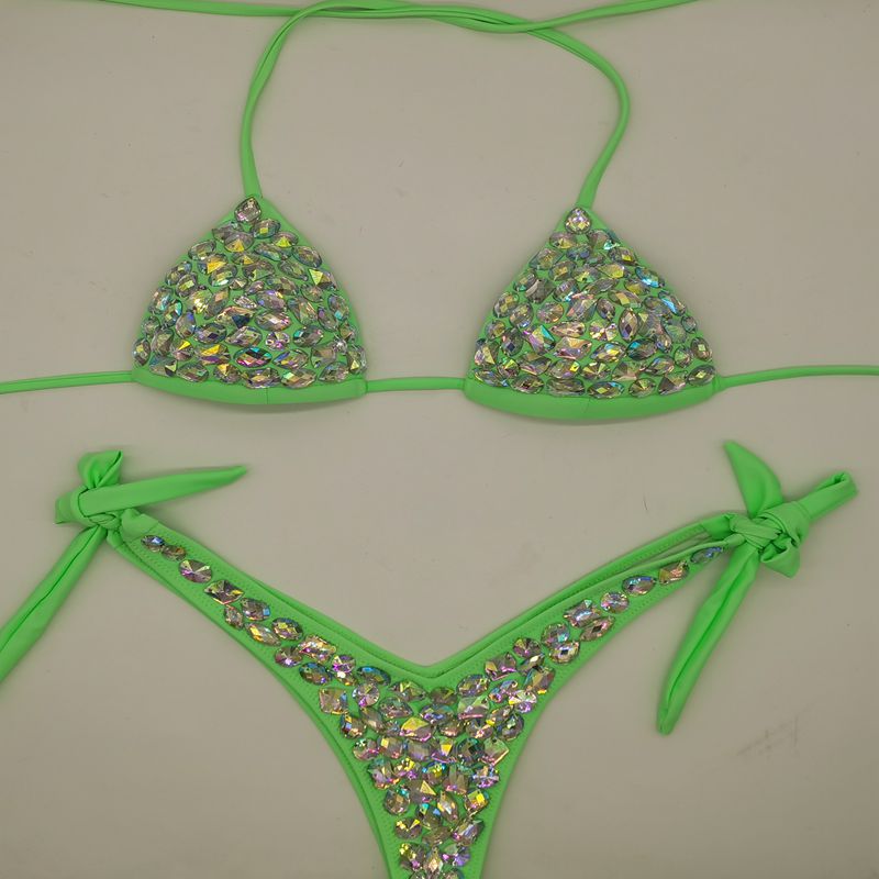 2021 New Handmade Rhinestone Bikinis Swimwear Collection