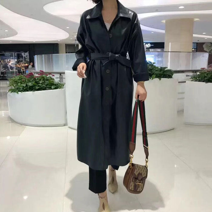 PU Leather Motorcycle Windbreaker Jacket Coat