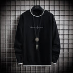 2023 Korean Fashion Long Sleeve Pullover Sweater for Men | Streetwear