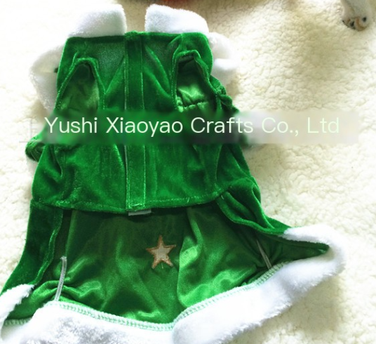 Pet Christmas Outfit - Green Christmas Tree Dog Clothes