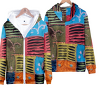 Loose Retro Hooded Zipper Sweatshirt | Streetwear