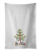 Pit Bull White #3 Christmas Kitchen Towel Set of 2