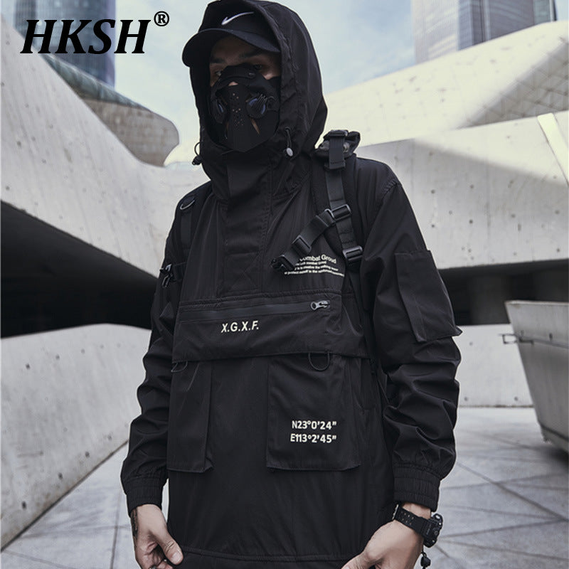 Men's Tactical Jacket - Japanese Safari Style, Hooded