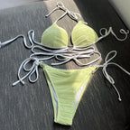 2022 Sexy Heart-Shaped Drawstring Bikini Swimsuit