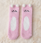 Cartoon Coral Fleece Socks