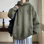 Men's Suede Hoodie - 2023 Fall Vintage Casual Wear | Streetwear
