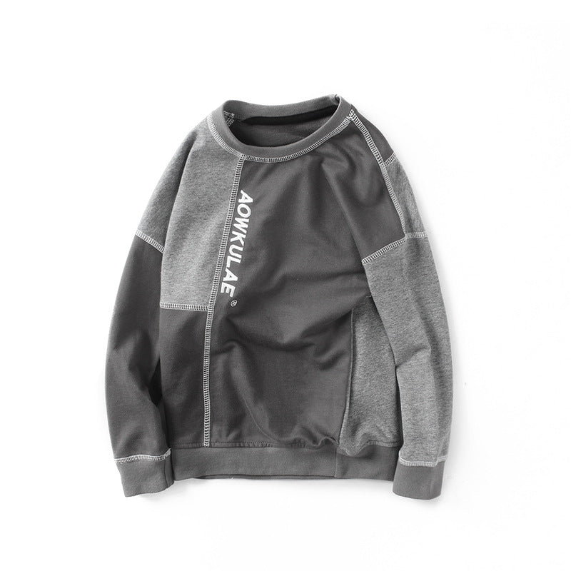 Boys Sweater with Contrasting Stitching Pullover | Streetwear