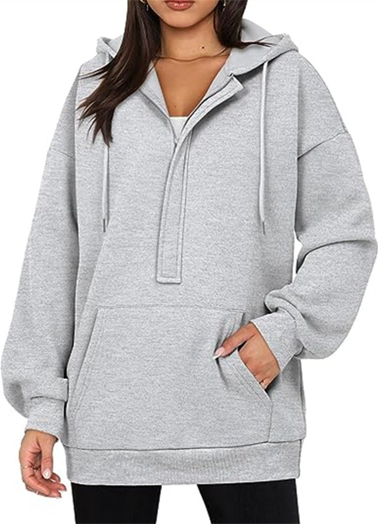 Solid Color All-Match Hoodie for Women | Streetwear