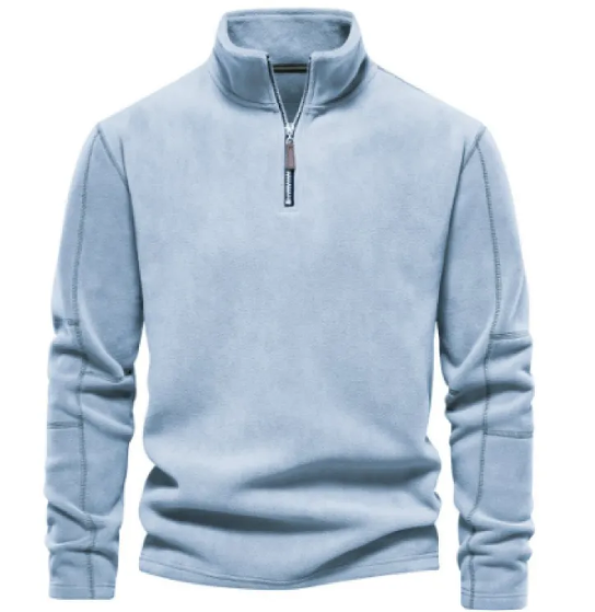 Men's Fleece Stand-Collar Zipper Sweatshirt | Streetwear