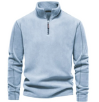 Men's Fleece Stand-Collar Zipper Sweatshirt | Streetwear