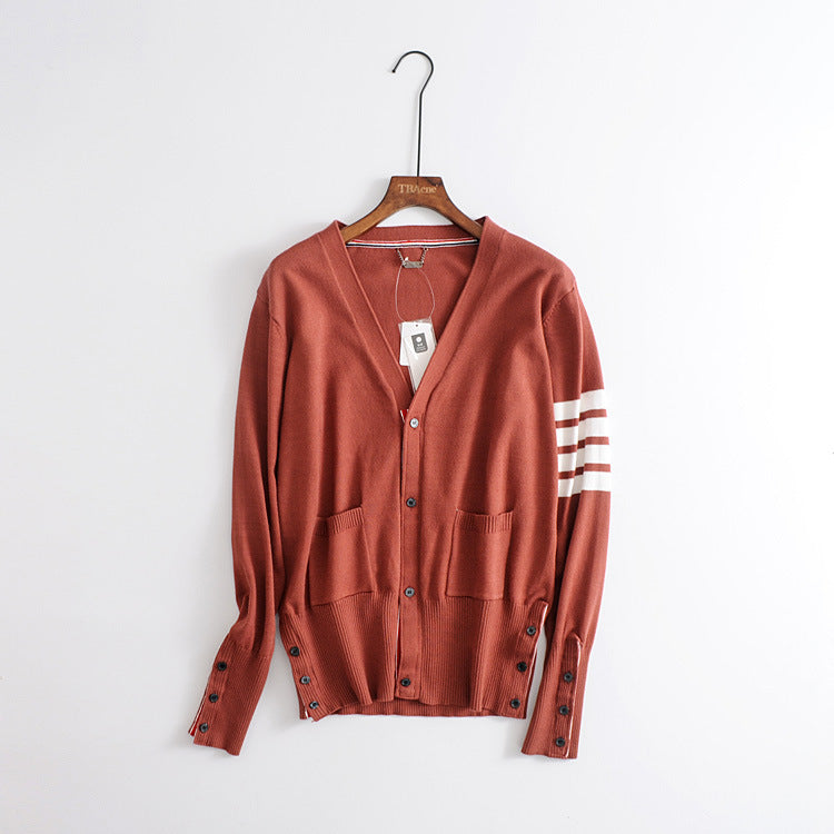 Knit Cardigan with Collar for Women - Spring & Autumn
