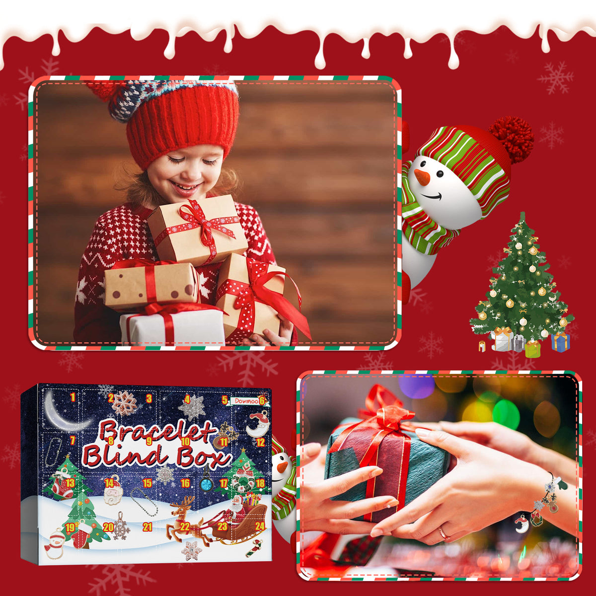 Dowmoo DIY Christmas Advent Calendar Bracelet Kit