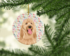 Doodle Fawn #3 Christmas Ceramic Ornament