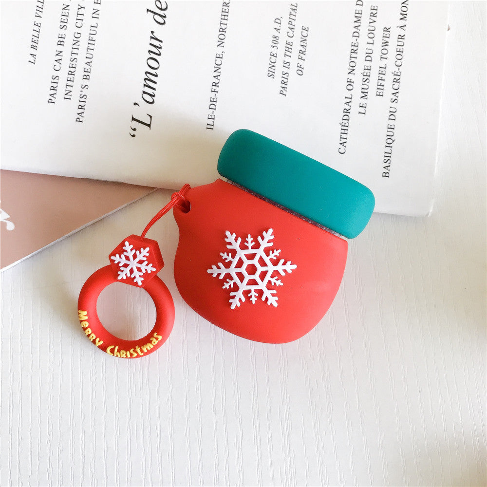 Christmas AirPods Case - Santa Reindeer Silicone Cover | Protective Cover