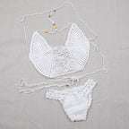 Handmade Crochet Sexy Hollow Women's Swimsuit Set