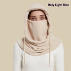 Women's Winter Scarf Mask Integrated Warm Hat | Embroidered Cap