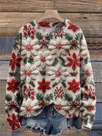 Loose Fit Women's Knit Sweater in Casual Style