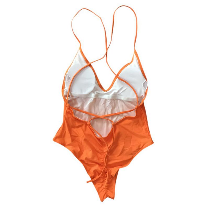 Women's Sexy Solid Color One-Piece Bikini Swimsuit