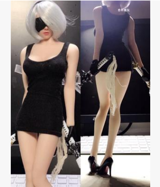 1:6 Scale Female Soldier Outfit with Dress and Lingerie