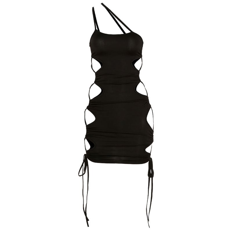 Summer Women's Cutout Drawstring Bodysuit