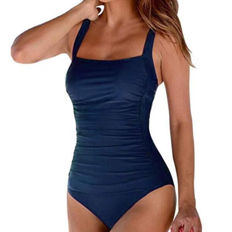 Plus Size One-Piece Push Up Swimsuit for Beach Wear