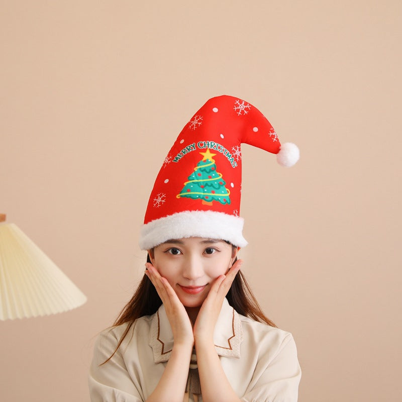 Conical Christmas Hat for Women's Fashion | Embroidered Cap