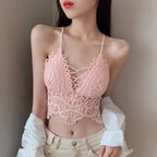 Hollow Back Lace Bralette with Pad