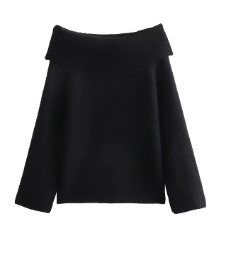 Women's Solid Color Pullover Sweater | Streetwear