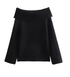 Women's Solid Color Pullover Sweater | Streetwear