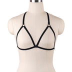Lace Bodysuit with Open Cups and Straps for Seduction