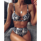 Stylish Bikini Two-Piece Swimsuit for Water Sports