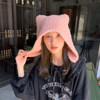 Warm Cat Ears Pullover Hat for Women