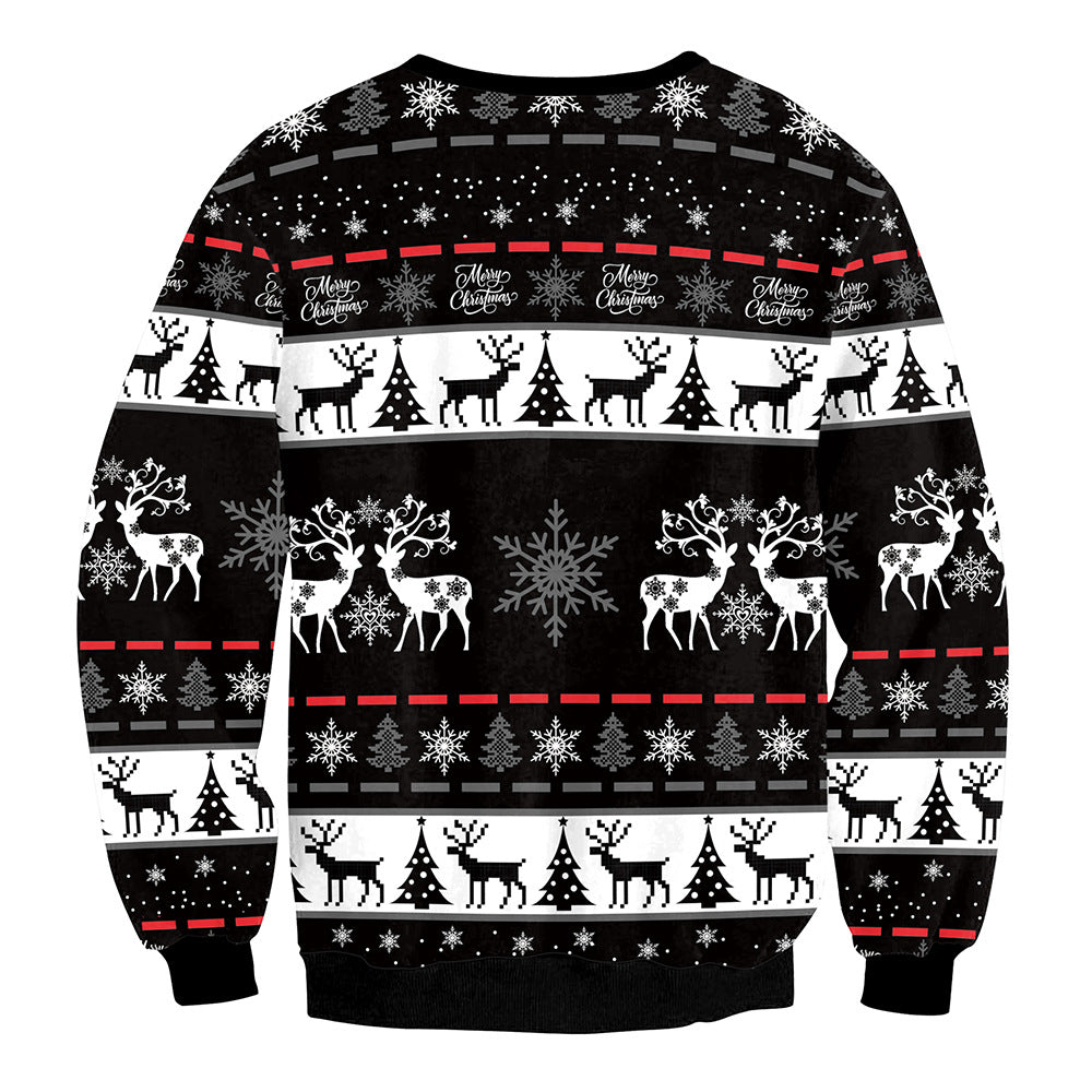 Amazon Mixed Color Reindeer Christmas Sweatshirt for Women | Streetwear