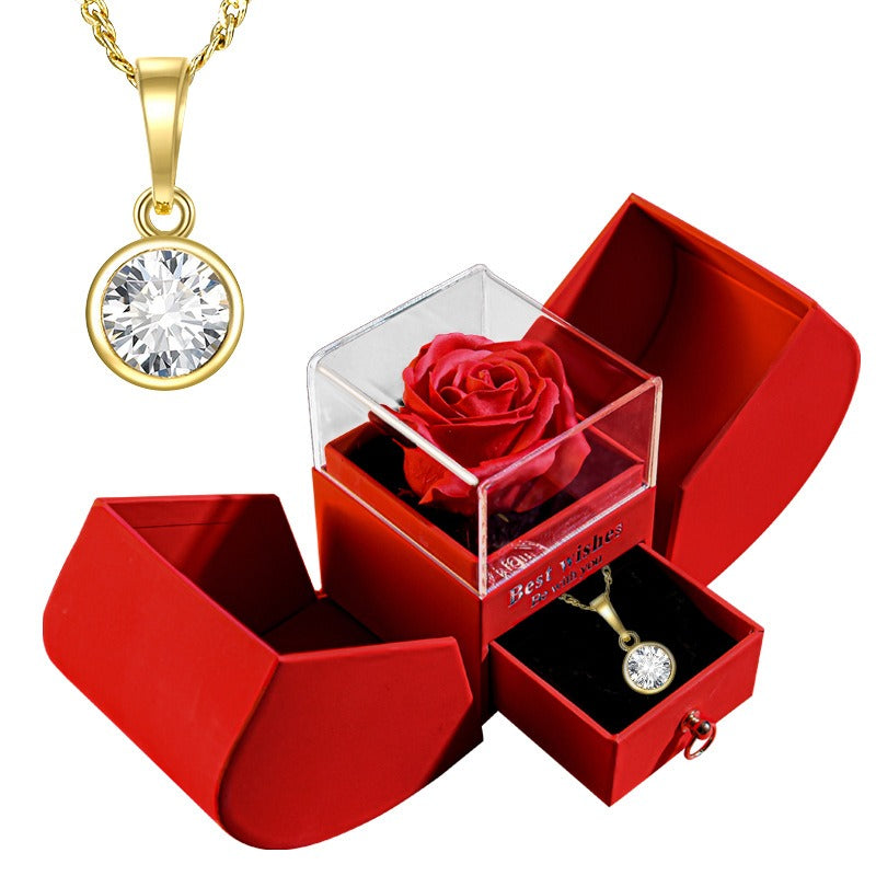 Christmas Jewelry Box Necklace Gift Set