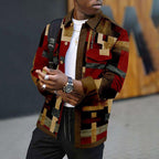 3D Printed Men's Lapel Fashion Jacket