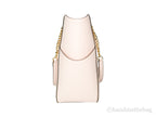 Michael Kors Jet Set Large Powder Blush X Cross Chain Shoulder Tote Handbag