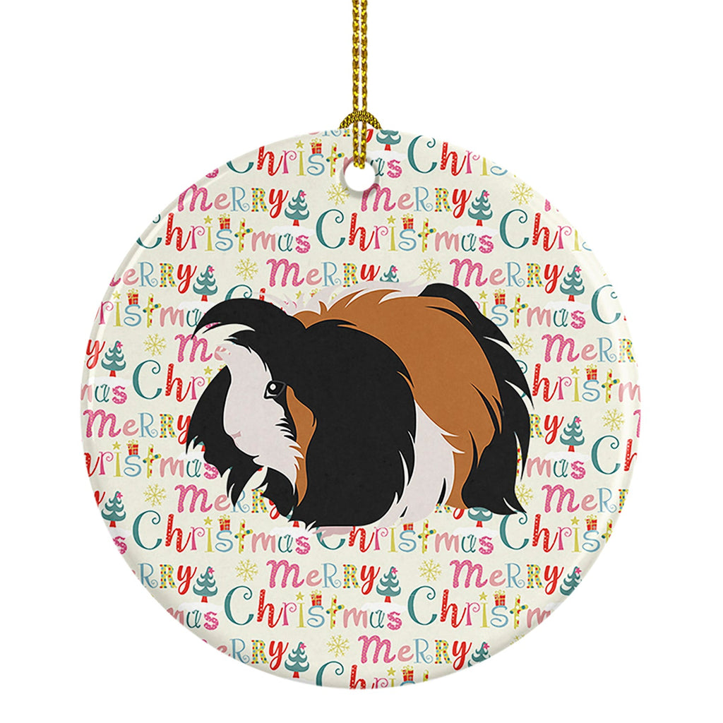 Sheba Guinea Pig Christmas Ceramic Ornament