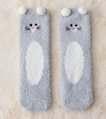 Cartoon Coral Fleece Socks