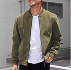 Casual Solid Color Suede Coat (One Piece)