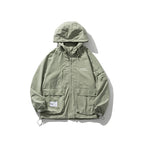 Men's Hooded Workwear Jacket with Big Pocket
