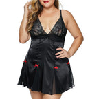 Plus Size Lace Camisole Nightdress for Curvy Women