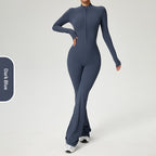 Zip-Up Long Sleeve Yoga Bodysuit