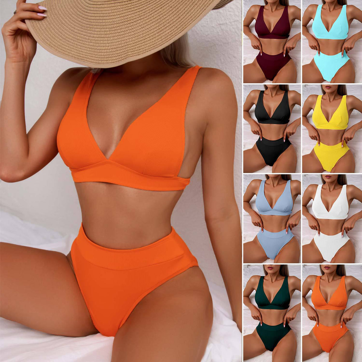 2022 High Waist Bikini Swimwear for Women (Amazon Best)