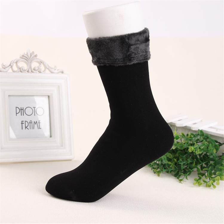 Thickened Fleece-Lined Nylon Floor Socks