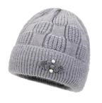 Fleece Lined Padded Warm Woolen Cap | Embroidered Cap